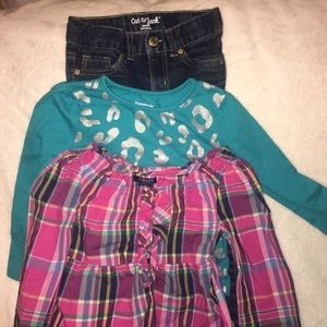 Girls 4t clothing Shirts jeans